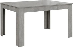 Drewniany stół w kolorze szarym cementowym, rozkładany 120×80 - 170×80 - LIPARI