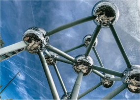 Obraz - Atomium w Brukseli (70x50 cm)