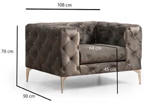 Fotel Como Anthracite
