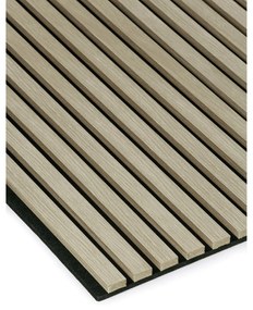 Drewniany panel akustyczny, 2400 x 600 mm, czarny podkład, 5 szt, dąb bejcowany