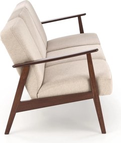 3-osobowa sofa do salonu z drewnianymi podłokietnikami Milano 3S Halmar