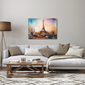 Obraz - Obraz wieży Eiffla (70x50 cm)
