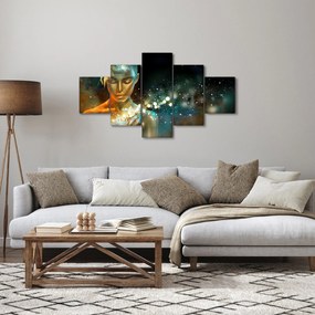 Obraz złotej wróżki (125x70 cm)