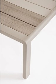 Beżowy aluminiowy zestaw mebli ogrodowych dla 5 osób Elna – Bizzotto