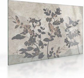 Obraz na szkle - Teksturowane liście (70x50 cm)