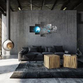 Obraz jasnoniebieskich kul (125x70 cm)