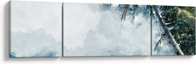 Obraz palmy nad morzem (170x50 cm)