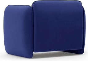 Niebieski aksamitny fotel Georgia – Micadoni