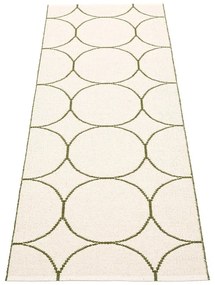 Ciemnozielony chodnik odpowiedni na zewnątrz 70x200 cm Boo Dark Olive – Pappelina