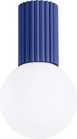 Niebieska lampa sufitowa ze szklanym kloszem ø 12 cm Orbital – Sollux