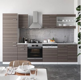 Aneks kuchenny szlachetny szary/biały 300x60x81.6 r-line