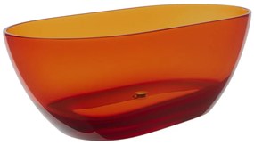 Wanna wolnostojąca przezroczysta - 292 l - 160 x 72 x 56 cm - Pomarańczowy - Żywica - SPAVO