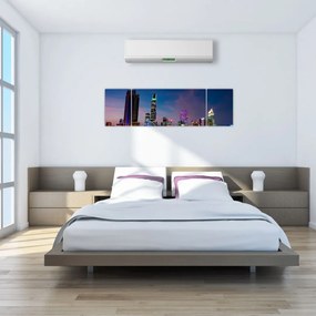 Obraz miasta nocą (170x50 cm)