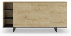 Niska komoda w dekorze dębu 170x80 cm Cequoia – Marckeric