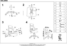 Wygodne krzesło biurowe Solaris