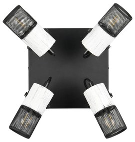 Czarno-biała lampa punktowa ø 9 cm Tosh – Trio