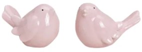 Ceramiczny ptaszek BIRDAMIC 9 cm - różne warianty Kolor: Różowy