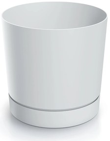 Donica ogrodowa Tubo P 19,9 cm biała PROSPERPLAST