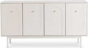 Komoda do Salonu MARLEN 155 cm Kaszmir Czterodrzwiowa Glamour