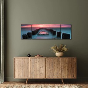 Obraz - Skały w morzu (170x50 cm)