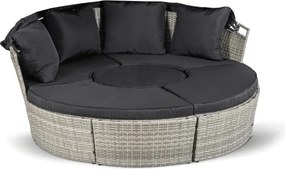 Wyspa Ogrodowa CALIFORNIA Modułowa Technorattan Jasnoszara