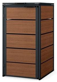 Zabudowa śmietnikowa 120L jednokomorowa, antracyt - orzech