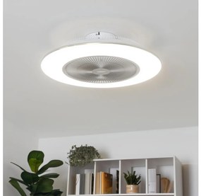 Brilagi - LED ściemnialna lampa z wentylatorem AURA LED/38W/230V srebrna +DO