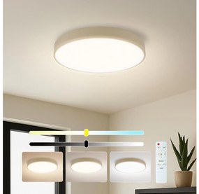 Brilagi - ściemnialna oprawa POOL LED/36W/230V 3000-6000K śr. 30 cm beżowa + pilot