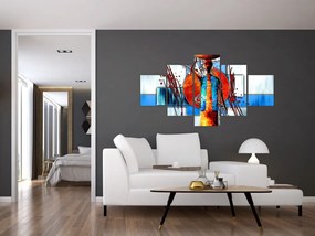 Obraz przedstawiający starożytną osobę (125x70 cm)