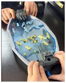 Woopie gra zręcznościowa "bitwa morska" statki 3d wyrzutnia kulek