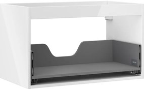 Mexen Box-A korpus szafki podumywalkowej 80 cm, 1 szuflada, biały połysk - 91AX0-0800-470-1-00