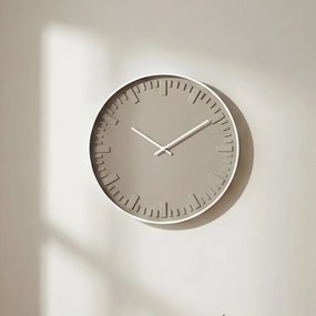 Elegancki zegar ścienny z białą ramą, Ø 40 cm