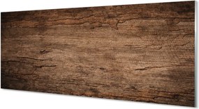 Panel szklany do Kuchni Rustykalne Słoje Drewna