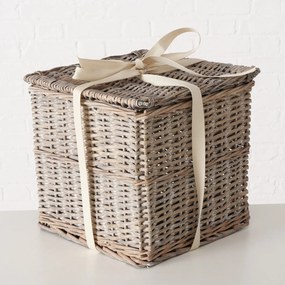 Kosze wiklinowe zamykane TANGO, 3 sztuki