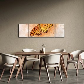 Obraz - Pomarańczowy motyl, akwarela (170x50 cm)