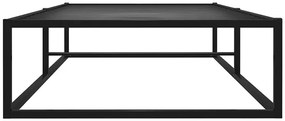 Czarne Metalowe Łózko W Stylu Industrialnym 100X200 Cm D3-A17
