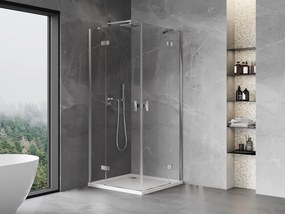Mexen Mist-H Duo kabina prysznicowa uchylna 70 x 70 cm, transparent, chrom - 8A5-070L-070P-01-00
