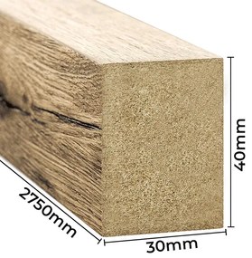 Lamele ścienne 12 szt. dąb wotan R4-F49