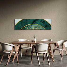 Obraz - Kształty ze złotą teksturą (170x50 cm)