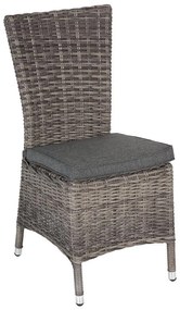 Rattanowy zestaw do jadalni BORNEO LUXURY 1 + 8 (szary)