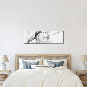 Obraz - Początek wiosny (z zegarem) (90x30 cm)
