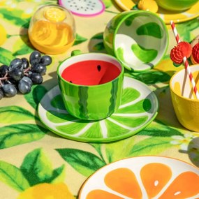 Altom Zestaw ceramicznych kubków jumbo Tropicanamelon 470 ml, 2 szt.
