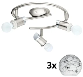 Eglo - LED Oświetlenie punktowe MY CHOICE 3xE14/4W/230V chrom/biały/czarny