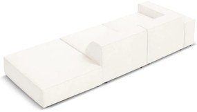 Beżowy narożnik (prawostronny) z materiału bouclé Jodie – Micadoni Home