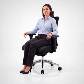 Fotel biurowy ergonomiczny czarny VECTOR