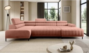 Narożnik CALDO XL Lewostronny z funkcją spania wolnostojąca w tkaninie RUN AGAIN 61 WERSAL