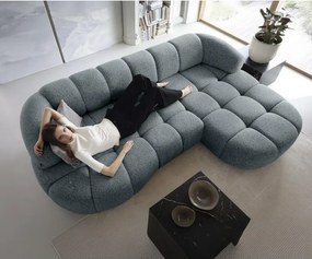 Narożnik VELPA S z elektryczną regulacją siedziska Prawostronny wolnostojący w tkaninie PUENTE 94 WERSAL