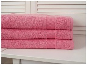 Ręcznik kąpielowy ADRIA 70x140 cm różowy, 100% bawełna