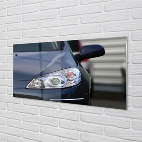 Szklany Panel Elegancki Czarny Samochód