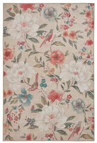 Beżowy dywan odpowiedni do prania 152x230 cm Pipa Floral – Catherine Lansfield